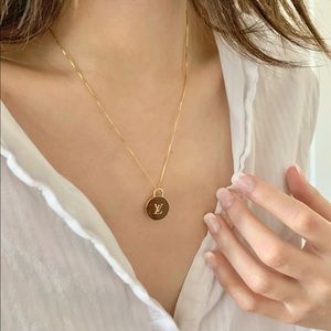 Authentic Repurposed Louis Vuitton Necklace